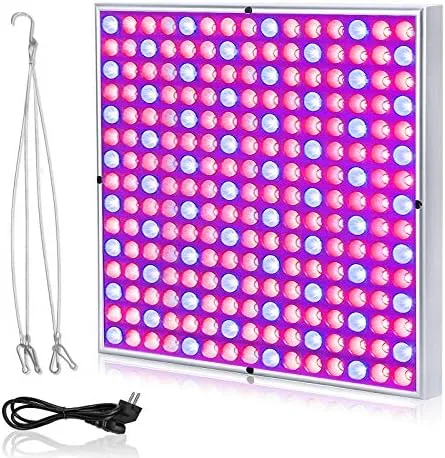 NAIZY 45W Pflanzenlampe 225LEDs Pflanzenleuchte LED Pflanzenlicht Rot&Blau vollspektrum Wachstumslampe 1.5m Kabellänge Innengarten Wachsen-Hängeleuchte, 310 * 310 * 35mm – Bild 2