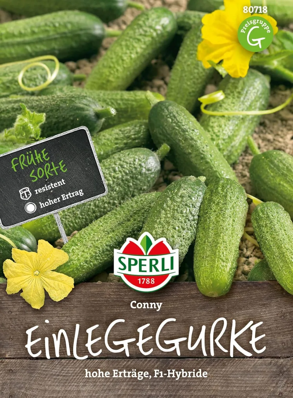 80718 Sperli Premium Gurken Samen Conny | Freilandgurke | Gewächshausgurke | Gurken Samen Freiland | Gurkensamen | Mini Gurken Samen | Freilandgurken Samen | Gurkensamen Gewächshaus | Samen Gurke | F1