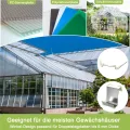 14er Polycarbonat Doppelstegplatte Hohlkammerstegplatten 605x1210x4mm Gesamtfläche 10,25 m² Stegplatte Gewächshausplatte inkl.50 Klammern & 50 Z-Clips - Thumbnail 9