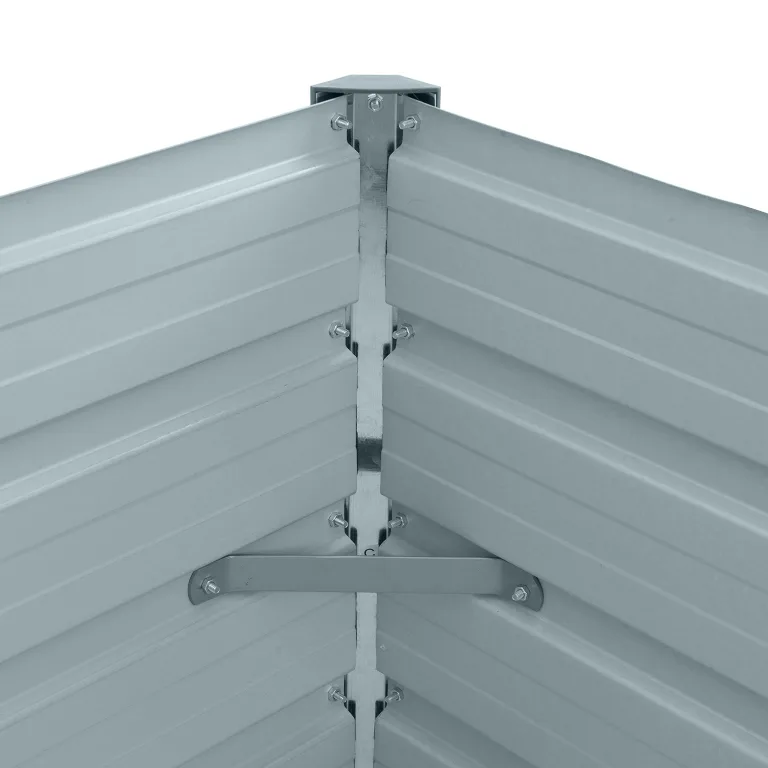 ESTEXO Hochbeet Metall Pflanzbeet Gemüsebeet Stahl Beet Pflanzkasten Blumenbeet Garten Verzinkt Gartenbeet RAL7016 (Anthrazitgrau) 100x40x77 cm – Bild 9