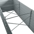 ESTEXO Hochbeet Metall Pflanzbeet Gemüsebeet Stahl Beet Pflanzkasten Blumenbeet Garten Verzinkt Gartenbeet RAL7016 (Anthrazitgrau) 240x80x77 cm - Thumbnail 5