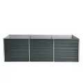 ESTEXO Hochbeet Metall Pflanzbeet Gemüsebeet Stahl Beet Pflanzkasten Blumenbeet Garten Verzinkt Gartenbeet RAL7016 (Anthrazitgrau) 240x80x77 cm - Thumbnail 9