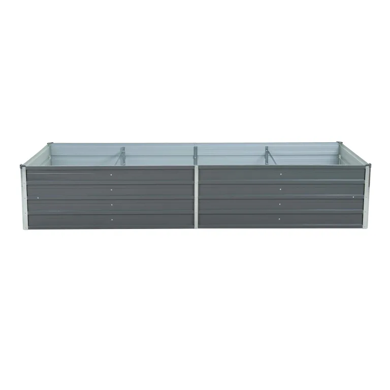 ESTEXO Hochbeet Metall Pflanzbeet Gemüsebeet Stahl Beet Pflanzkasten Blumenbeet Garten Verzinkt Gartenbeet RAL7016 (Anthrazitgrau) 320x80x77 cm – Bild 6