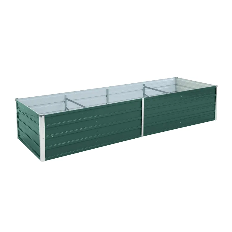 ESTEXO Hochbeet Metall Pflanzbeet Gemüsebeet Stahl Beet Pflanzkasten Blumenbeet Garten Verzinkt Gartenbeet RAL7016 (Anthrazitgrau) 320x80x77 cm – Bild 9