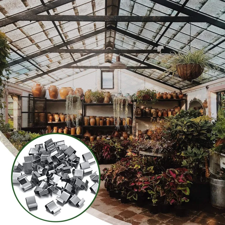 POPOYU 75 Stück Gewächshaus Klammern,GreenHouse Edelstahl Gewächshausclips Klammern,75 Stück Z Rostfreier für Hohlkammerplatten, Gewächshaus Platten, Doppelstegplatten – Bild 4