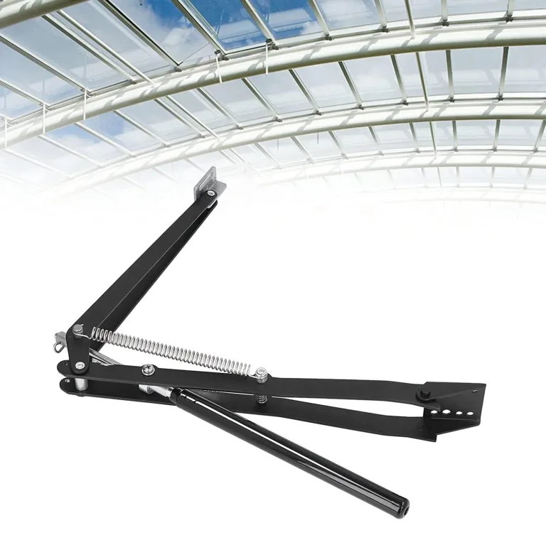 Gewächshaus-Fensteröffner Automatisch. Zubehör für Frühbeete und Gewächshausfenster. Doppelfeder Hubkraft 7kg. Automatischer Fensteröffner für Gewächshäuser. (Schwarz) – Bild 3