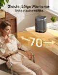 Dreo Heizlüfter Energiesparend Klein, 1500W Heizung Elektrisch mit Thermostat, 70° Oszillierend Elektroheizung, PTC Keramik Heizlüfter Leise, ECO-Modus, 12-Std-Timer, Überhitzungs- & Kippschutz - Thumbnail 8