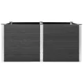 vidaXL Garten Hochbeet Pflanzkasten Pflanzbeet Gemüsebeet Blumenbeet Blumenkasten Frühbeet Gartenbeet Blumenkübel Pflanzkübel 200x100x91cm WPC Grau - Thumbnail 7