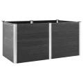 vidaXL Garten Hochbeet Pflanzkasten Pflanzbeet Gemüsebeet Blumenbeet Blumenkasten Frühbeet Gartenbeet Blumenkübel Pflanzkübel 200x100x91cm WPC Grau - Thumbnail 1