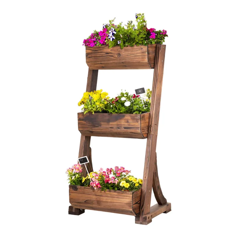 empasa Hochbeet Blumenkasten Kräuterbeet Frühbeet Pflanzkübel Pflanzkasten aus Holz für Garten, Balkon und Terrasse, Ausführung:Raise 1-125 x 59 x 76 cm – Bild 9