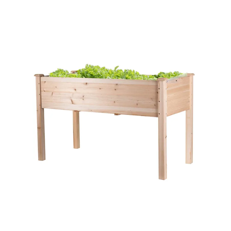 empasa Hochbeet Blumenkasten Kräuterbeet Frühbeet Pflanzkübel Pflanzkasten aus Holz für Garten, Balkon und Terrasse, Ausführung:Deluxe - 84 x 95 x 103/95 cm – Bild 8