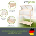 empasa Hochbeet Blumenkasten Kräuterbeet Frühbeet Pflanzkübel Pflanzkasten aus Holz für Garten, Balkon und Terrasse, Ausführung:Deluxe - 84 x 95 x 103/95 cm - Thumbnail 3