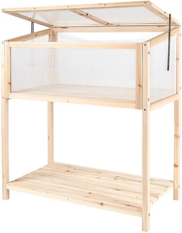 empasa Hochbeet Blumenkasten Kräuterbeet Frühbeet Pflanzkübel Pflanzkasten aus Holz für Garten, Balkon und Terrasse, Ausführung:Raise 3-62 x 47 x 119 cm – Bild 9