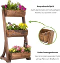 empasa Hochbeet Blumenkasten Kräuterbeet Frühbeet Pflanzkübel Pflanzkasten aus Holz für Garten, Balkon und Terrasse, Ausführung:Raise 3-62 x 47 x 119 cm - Thumbnail 4