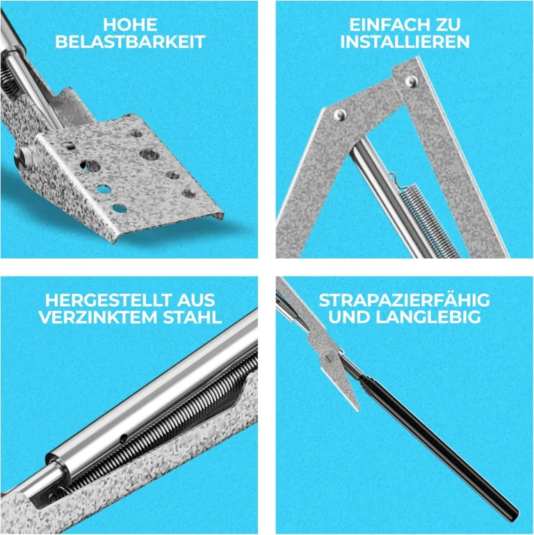 HAYATEC Automatischer Fensteröffner Gewächshaus Fensteröffner Fensterheber Gewächshaus – Temperaturgesteuert, ohne Strom, robust & wetterfest – Hubkraft 7 kg, Hubhöhe 40 cm – einfache Montage – Bild 4