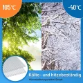 Hohlkammerstegplatten für Gewächshaus Garten Treibhaus Ersatzplatten 14x Polycarbonat Doppelstegplatte (1210 x 605 x 4mm) =10,25 m² - Thumbnail 6