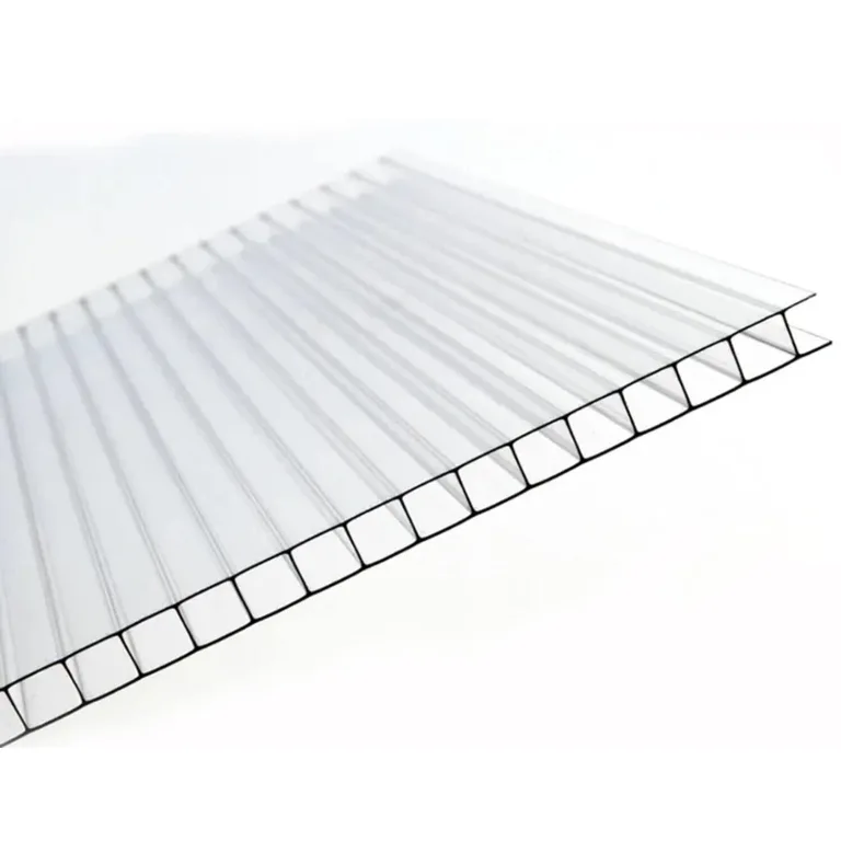 AtHaus® Polycarbonat Hohlkammerstegplatten | Zuschnitt nach Maß | 1180 x 615 mm | 4 mm Stärke | UV-beständig, wetterfest & transparent | Stoßfeste Doppelstegplatte als Gewächshausplatte – Bild 1