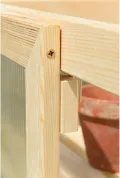 dobar® Großer Anzuchtschrank Dome aus Holz - Gewächshaus mit 4 Ablagen für Innen- und Außenbereich - Treibhaus mit Deckel und Türen - 56 x 52 x 116 cm - Natur - Thumbnail 6