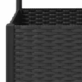 vidaXL Pflanzkasten mit Spalier, PP, Schwarz, 120x40x136 cm, Hochbeet für Terrasse & Balkon, Garten, Pflanzenstütze, DIY Pflanzkasten - Thumbnail 4