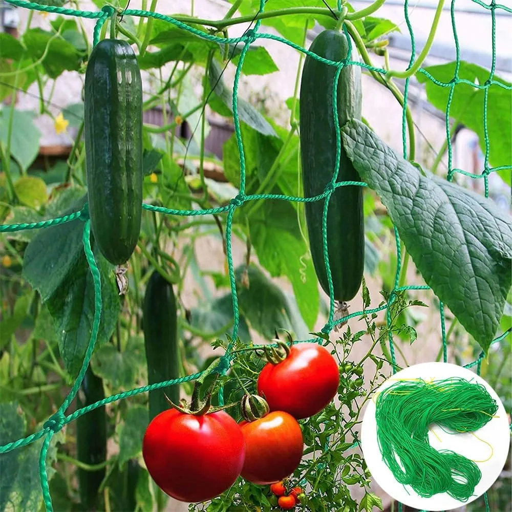Rankhilfe Gurken Ranknetz für Gurken - Rankhilfe Garten Tomaten, Sehr Passend Netz für Kletterpflanzen Gewächshaus Zubehör, Pflanzennetz 180x270 für Garten Gewächshaus - Bild 1