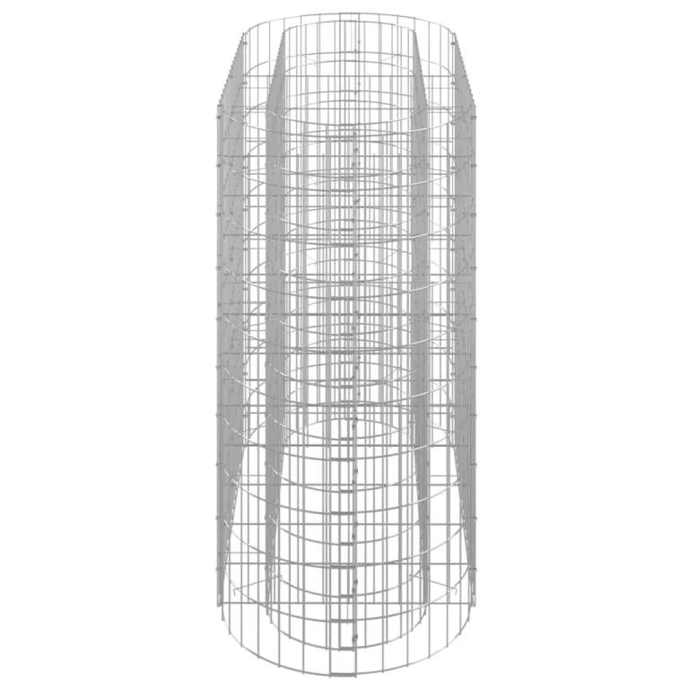 vidaXL Gabionen Hochbeet Steinkorb Pflanzkorb Gabionenkorb Pflanzkasten Pflanzkübel Pflanzbeet Garten Verzinktes Eisen 120x50x100 cm – Bild 6