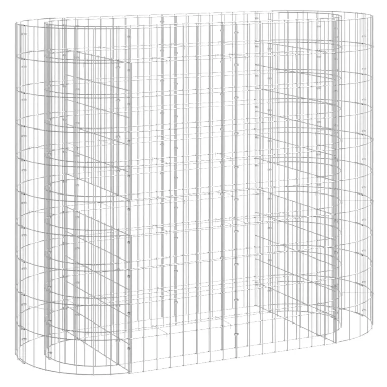 vidaXL Gabionen Hochbeet Steinkorb Pflanzkorb Gabionenkorb Pflanzkasten Pflanzkübel Pflanzbeet Garten Verzinktes Eisen 120x50x100 cm – Bild 1