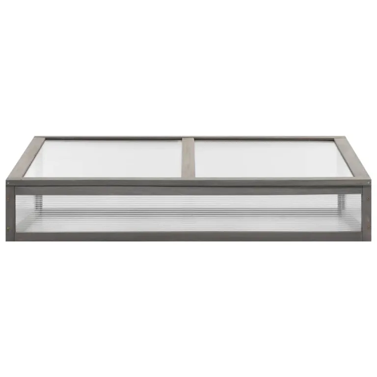 INLIFE Hochbeet mit Gewächshaus 110x54x120 cm Massivholz Tanne – Bild 5