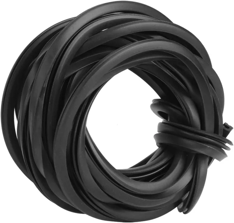 Gewächshaus Gummistreifen 4 m/10 m/18 m Schwarzer Universeller Gummi Dichtungsstreifen Glasdichtungs Gummikabel für Gewächshausbedarf (18M/59.1Ft) – Bild 1