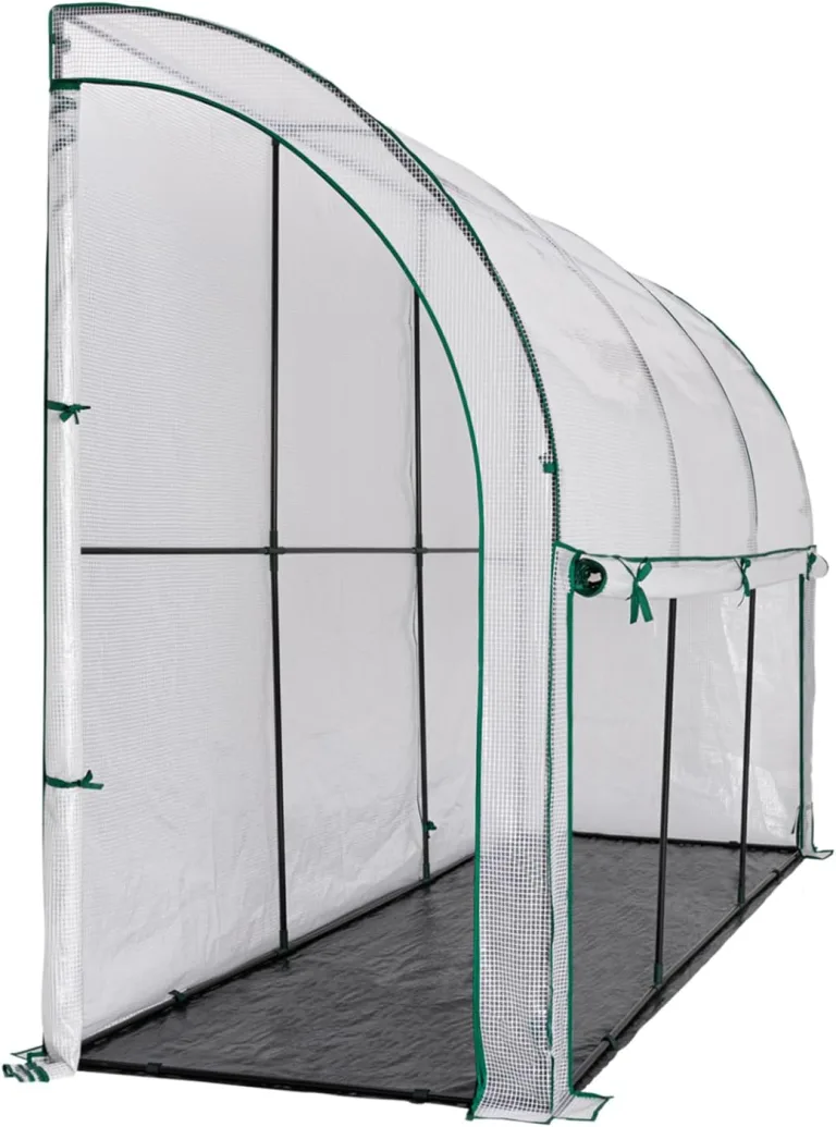 IDMarket - Wandgebautes Wintergewächshaus 300 x 80 x 160 cm mit doppelter Öffnung für Balkon und Terrasse – Bild 4