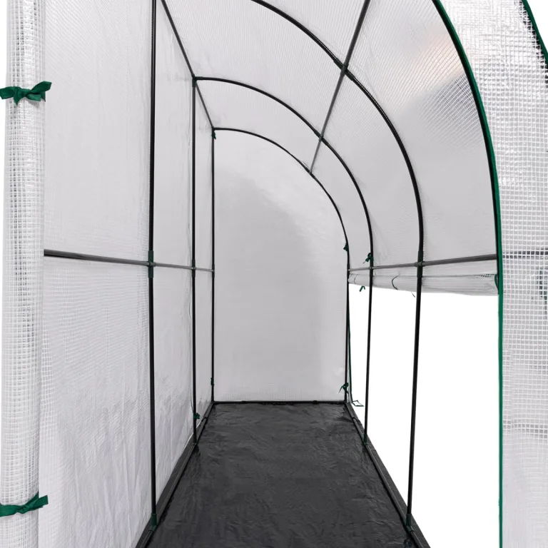 IDMarket - Wandgebautes Wintergewächshaus 300 x 80 x 160 cm mit doppelter Öffnung für Balkon und Terrasse – Bild 7