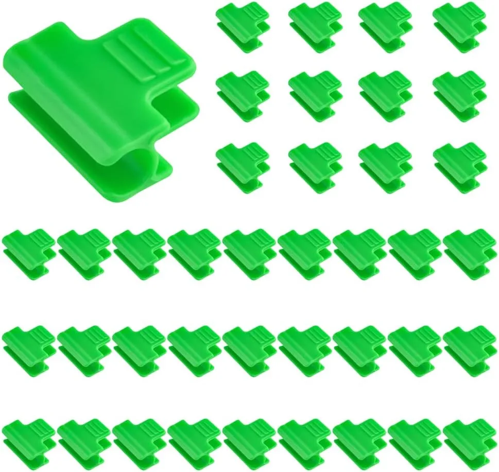 40Stück Gewächshaus Klammern Garten Klammern Film Row Cover Clips Frame Shading Net Rod Clip für Saison Pflanze Erweiterung Unterstützung (11 mm) - Bild 1