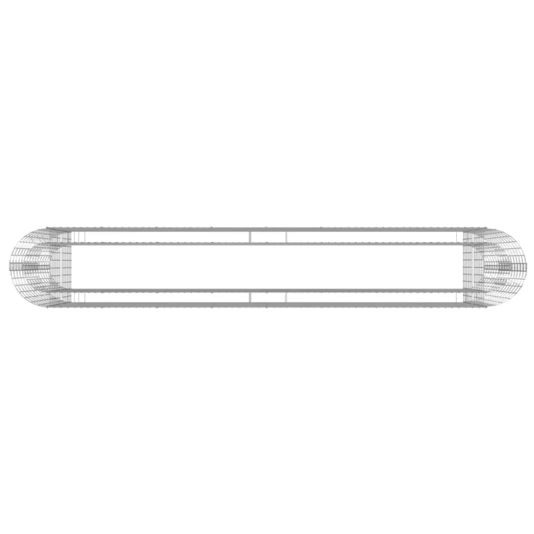 vidaXL Gabionen Hochbeet Steinkorb Pflanzkorb Gabionenkorb Pflanzkasten Pflanzkübel Pflanzbeet Garten Verzinktes Eisen 330x50x100 cm – Bild 7