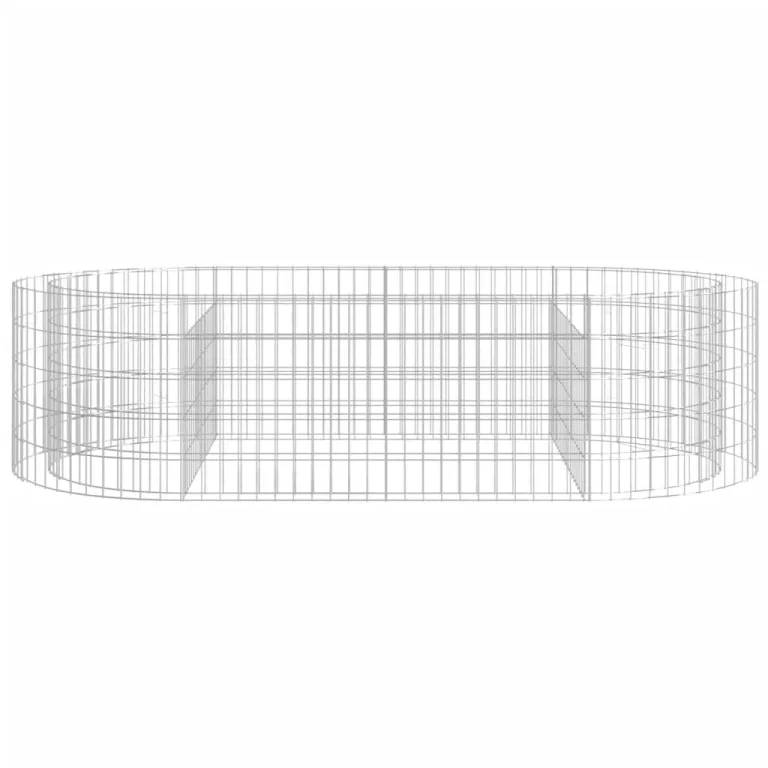 vidaXL Gabionen Hochbeet Steinkorb Pflanzkorb Gabionenkorb Pflanzkasten Pflanzkübel Pflanzbeet Garten Verzinktes Eisen 200x100x50 cm – Bild 5