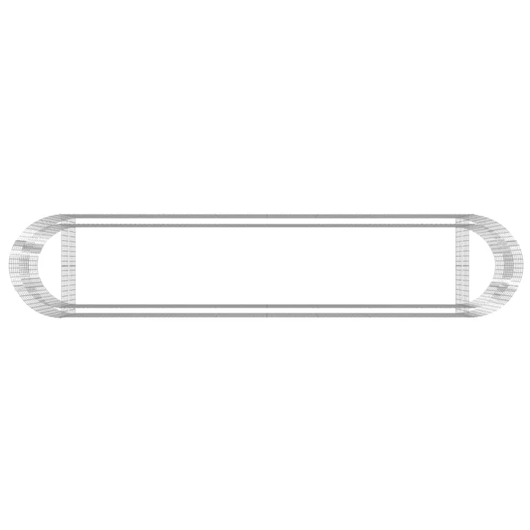 vidaXL Gabionen Hochbeet Steinkorb Pflanzkorb Gabionenkorb Pflanzkasten Pflanzkübel Pflanzbeet Garten Verzinktes Eisen 500x100x100 cm – Bild 7