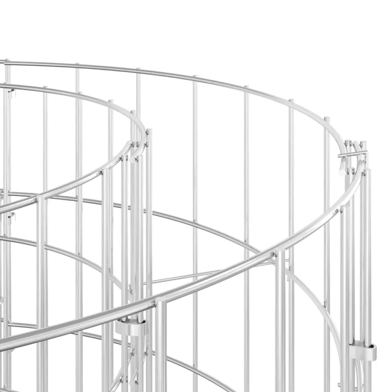 vidaXL Gabionen Hochbeet Steinkorb Pflanzkorb Gabionenkorb Pflanzkasten Pflanzkübel Pflanzbeet Garten Verzinktes Eisen 500x100x50 cm – Bild 4