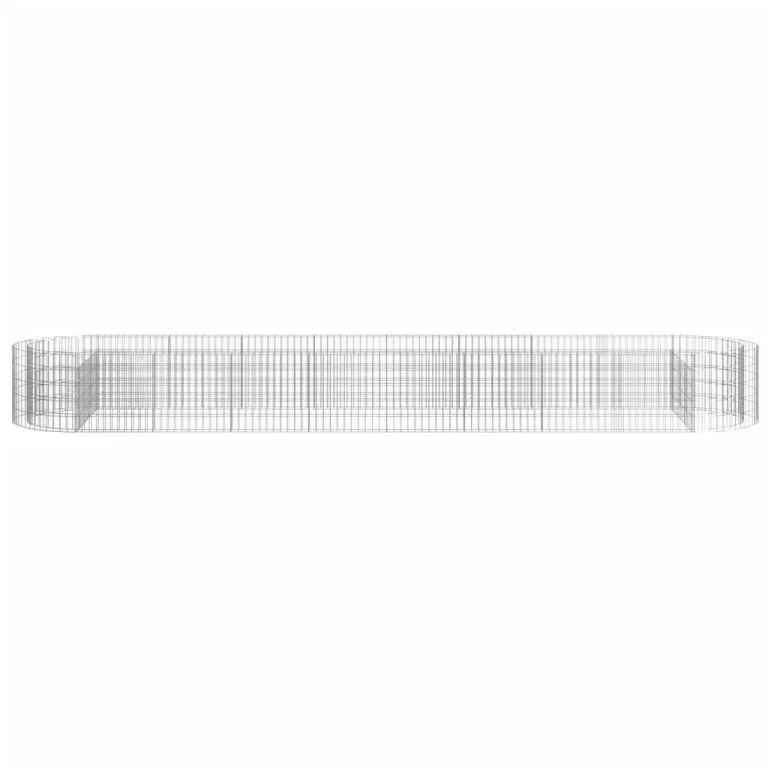 vidaXL Gabionen Hochbeet Steinkorb Pflanzkorb Gabionenkorb Pflanzkasten Pflanzkübel Pflanzbeet Garten Verzinktes Eisen 500x100x50 cm – Bild 5