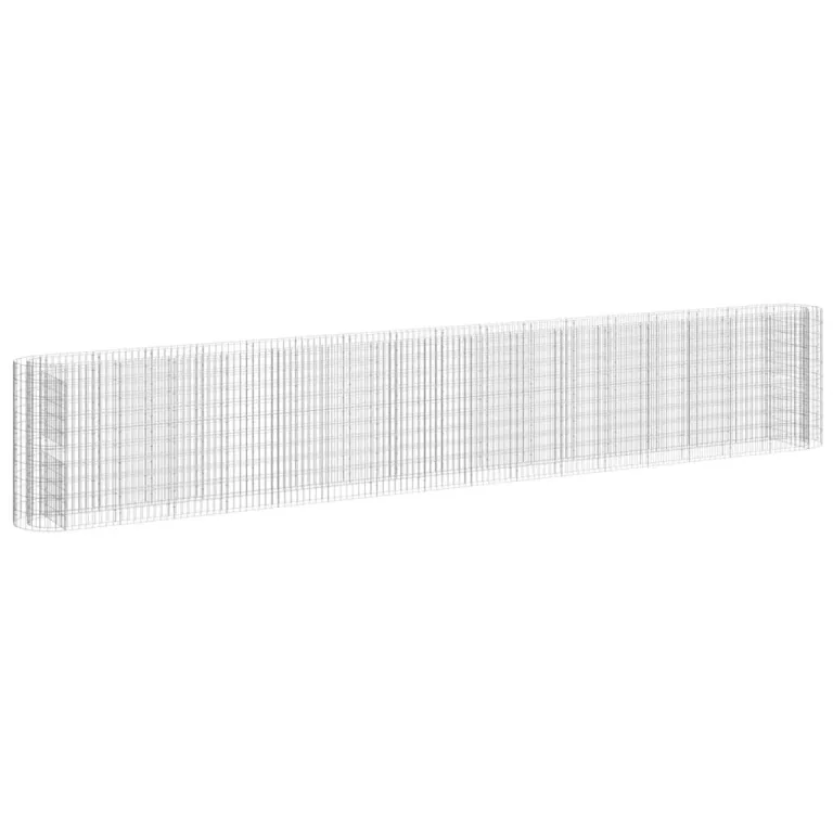 vidaXL Gabionen Hochbeet Steinkorb Pflanzkorb Gabionenkorb Pflanzkasten Pflanzkübel Pflanzbeet Garten Verzinktes Eisen 500x100x50 cm – Bild 10