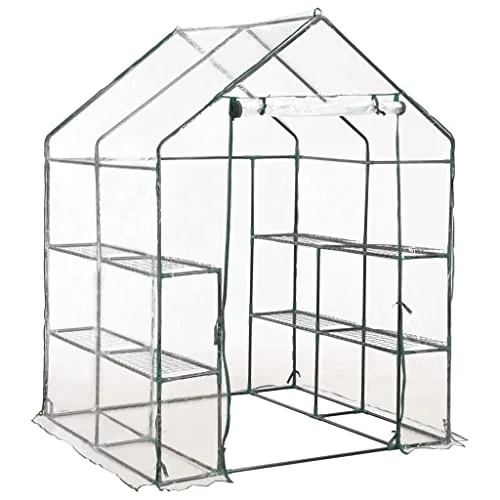 INLIFE Gewächshaus mit 8 Regalen 143 x 143 x 195 cm – Bild 8