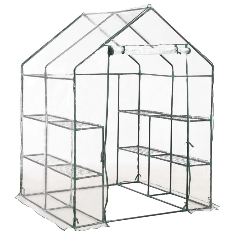 INLIFE Gewächshaus mit 8 Regalen 143 x 143 x 195 cm – Bild 1