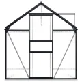 INLIFE Gewächshaus mit Fundamentrahmen Anthrazit Aluminium 4,75 m³ - Thumbnail 2