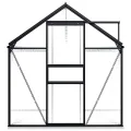 INLIFE Gewächshaus mit Fundamentrahmen Anthrazit Aluminium 4,75 m³ - Thumbnail 6