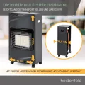 Heidenfeld Gasheizung Inferno GH100 | ???? ???????????????????? ???????????????????????????????? - 4200 Watt - Heizstrahler - Gasheizung für Innenräume - Gasofen - Gasheizer - Gasflaschen bis 15 Kg - Gasschlauch (Schwarz) - Thumbnail 6