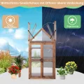 RELAX4LIFE 3 Etagen Hochbeet, Gewächshaus mit 3 Ablagen, Frühbeet aus Tannenholz & Polycarbonat, Pflanzenhaus für Garten Balkon Terrasse, 70,5 x 41 x 133,5 cm - Thumbnail 3