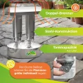 Bio Green Paraffin-Gewächshaus-Heizung WARMAX Power 5 aus Edelstahl | max. 600 Watt | für Gewächshäuser bis 5 m² | max. 3,5 Tage Brenndauer/Füllung - Thumbnail 4