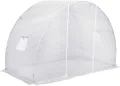Yumeng Gewächshaus, Wintergarten Bausatz, Tomatenhaus, Treibhaus, Garten, Greenhouse, Gartengewächshäuser, Anlehngewächshaus, 4,5 m² 300×150×200 cm - Thumbnail 4