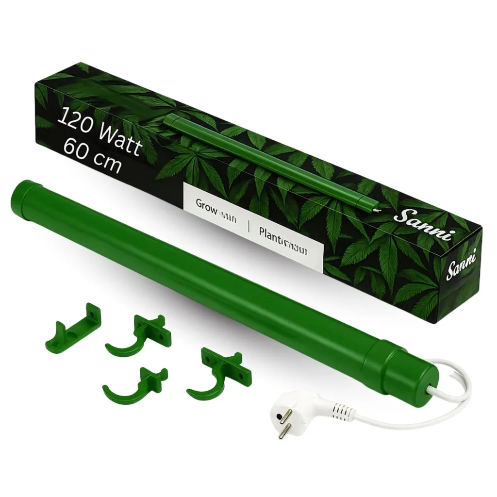 Weedness Grow Heizung 120 Watt 61 cm Lang für Growboxen - Indoor Anbau Grow Heizgebläse Heizstrahler Schnellheizer Sparsam Luftheizung