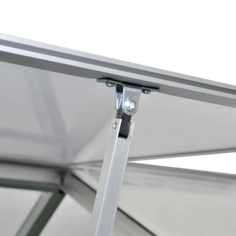 242x250x195 cm Verstärktes Gewächshaus Aluminium 6,05 m² GewäChshaus Klein Frostschutz Pflanzen Winterschutz FrostwäChter GewäChshaus Winterfest GeräTehaus Tomatenhaus Rinnensystem&Lüftung – Bild 5