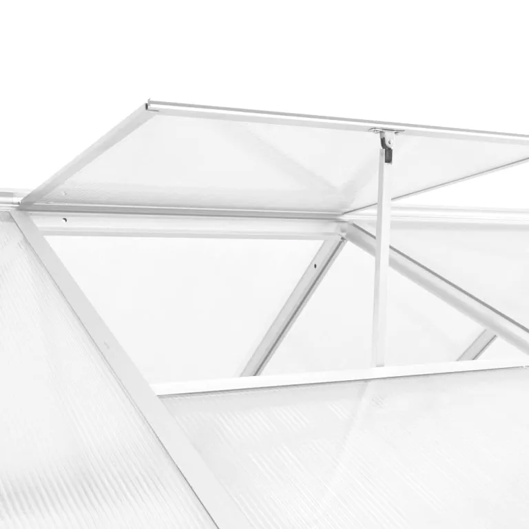 Gewächshaus Aluminium 362x190x195 cm 13,41 m³ GewäChshaus Klein Frostschutz Pflanzen Winterschutz FrostwäChter GewäChshaus Winterfest GeräTehaus Tomatenhaus Nicht Fundamentrahmen – Bild 4