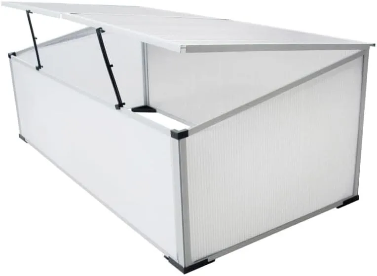 110x41x55 cm GewäChshaus Klein Frühbeet ohne Boden mit 2 Deckeln Frostschutz Pflanzen Winterschutz FrostwäChter GewäChshaus Tomaten GewäChshaus Winterfest GeräTehaus Balkone,Terrassen – Bild 5