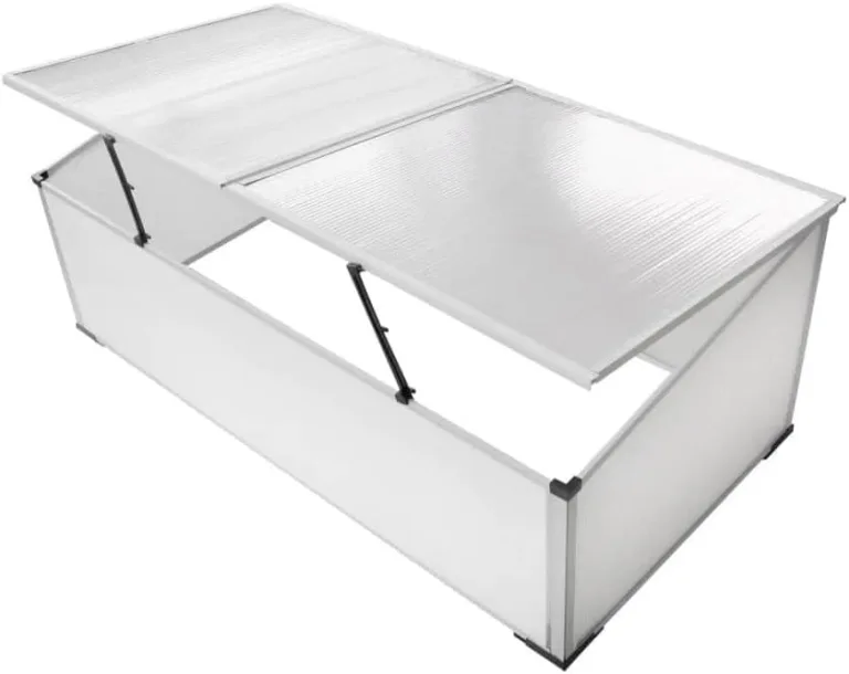 110x41x55 cm GewäChshaus Klein Frühbeet ohne Boden mit 2 Deckeln Frostschutz Pflanzen Winterschutz FrostwäChter GewäChshaus Tomaten GewäChshaus Winterfest GeräTehaus Balkone,Terrassen – Bild 2